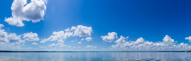 Blue Sky and Lake