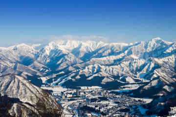 Obraz premium Winter season in Yuzawa, Niigata Prefecture, Japan