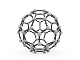 Fototapeta premium Molecular mesh structure rendered