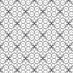  Vector illustration seamless pattern background curls