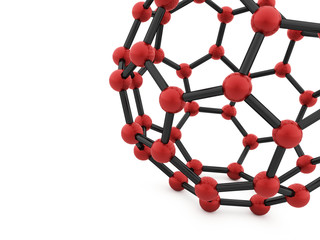 Molecular mesh structure rendered