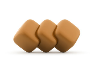 Cubes icon concept rendered on white background
