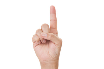 image of a man's finger pointing