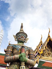 Giant at the grand palace bangkok thailand
