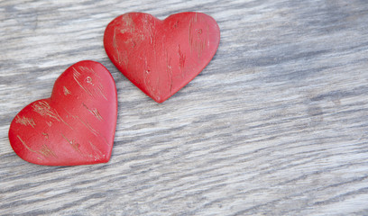 couple de cœurs amoureux saint valentin