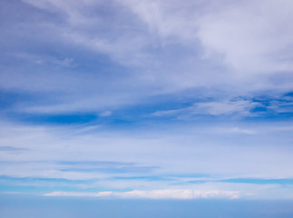 Beautiful cloudy sky abstract background concept related idea. View from airplane window
