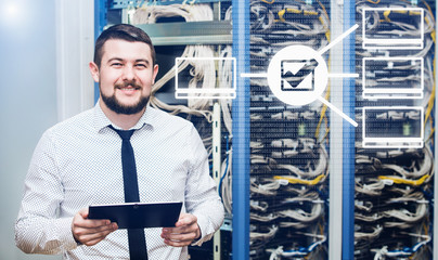 IT administrator. Internet service provider, male businessman. Programmer.