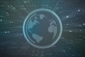 Digital Abstract technology background,2d illustration