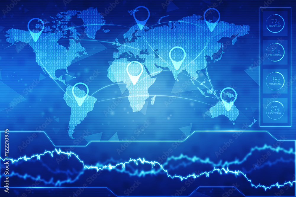  2d rendering red map pointer