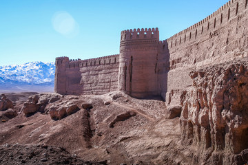 Thick defensive walls of the Rayen castle