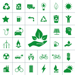 ecology icon set