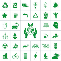 ecology icon set