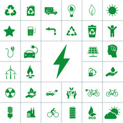 ecology icon set
