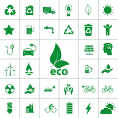 ecology icon set