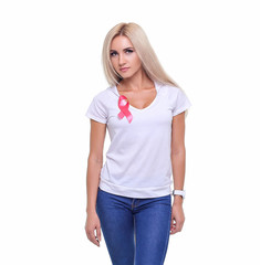 Fototapeta premium The concept health and prevention of breast cancer.