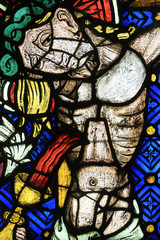 Le Christ en croix. Oeuvre Notre-Dame de Strasbourg Museum.