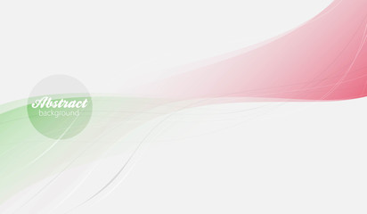 Abstract vector background, transparent waved lines for brochure