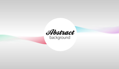 Abstract vector background, transparent waved lines for brochure