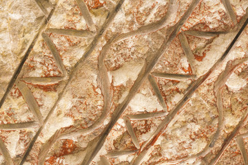 Brown embossed surface