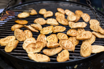 polish traditional smoked cheese made of salted sheep milk called oscypek