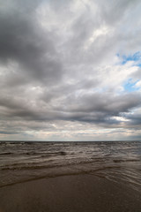 Grey Baltic sea.