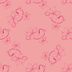 flower geometric seamless pattern