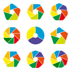 Infographic set vector illustration. Eps 10 vector file. Business concept with 8 options on white background. Template for brochure, business, web design, for diagram, graph, presentation and chart.