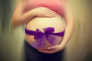 Беременная женщина в ожидании ребенка