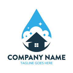 House Cleaning And Maintenance Logo Template
