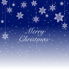 Background white snowflake