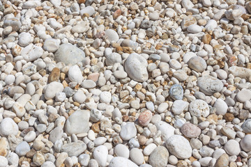 background with white and coloured pebbles