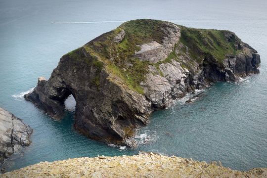 island with natural arch