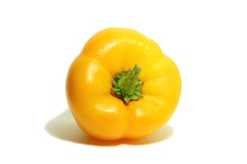 Yellow pepper on a white background  2