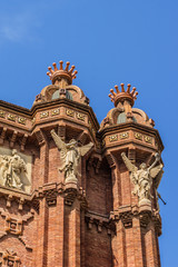 Obraz premium Triumphal Arch (Arco de Triunfo, 1888), Barcelona, Spain.