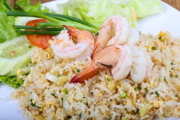 Fried rice with prawn