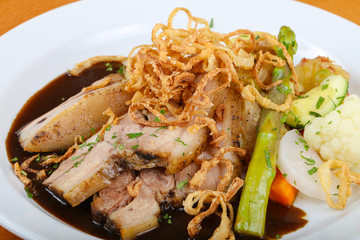 Czech cuisine - roasted pork