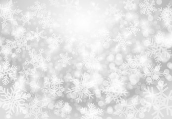 Christmas snow silver