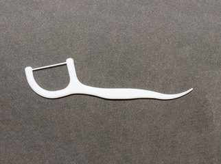 Oral Device : Dental floss on dark background