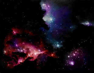 Fototapeta na wymiar BEAUTIFUL star background. Nebula in space.