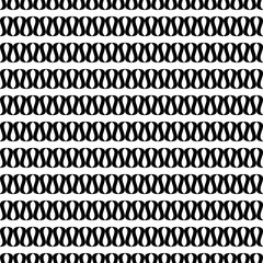 Wavy line black seamless pattern