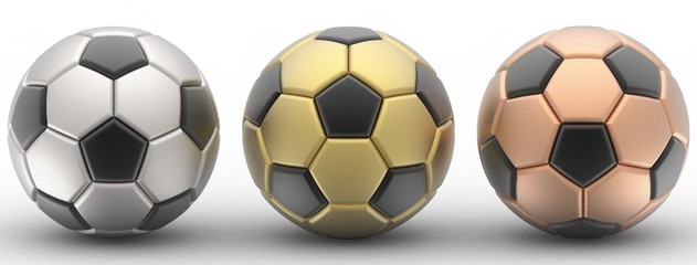 Soccer ball. 3D illustration. 3D CG.