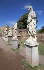 Roman statues at House of the Vestals in Forum Romanum, Rome - 122225555