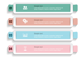 Infographic banners Templates for Business.Vector design element