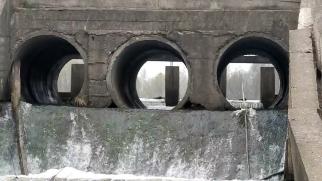 Trumpets of the severage system.