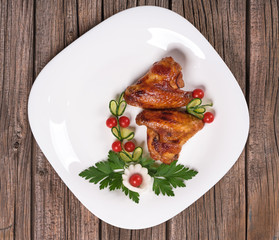 Baked chicken wings