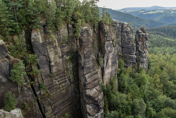 Felsklippe, Umgebung Affensteine, Nationalpark Sächsische Schweiz