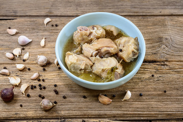 boiled pork leg