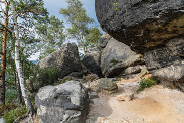 Wanderpfad Umgebung Affensteine, Nationalpark Sächsische Schweiz