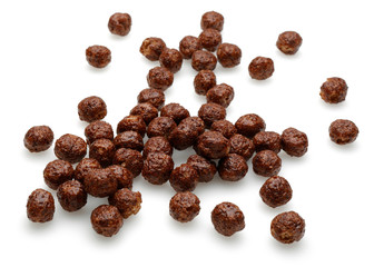 Chocolate corn balls flakes