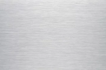 Keuken spatwand met foto Achtergrond of textuur van geborsteld aluminium © digieye